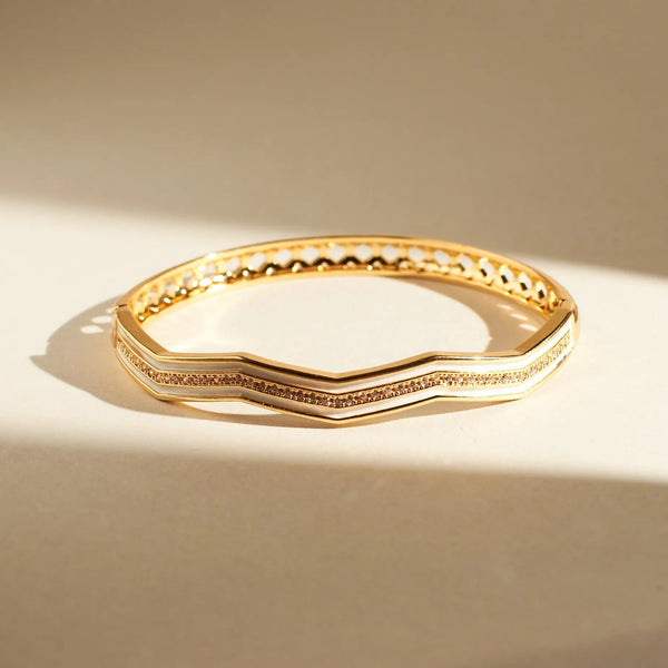 Elegant Enamel Cuff