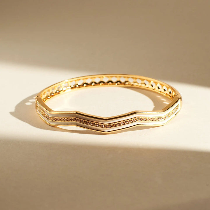 Elegant Enamel Cuff - Salty Accessories