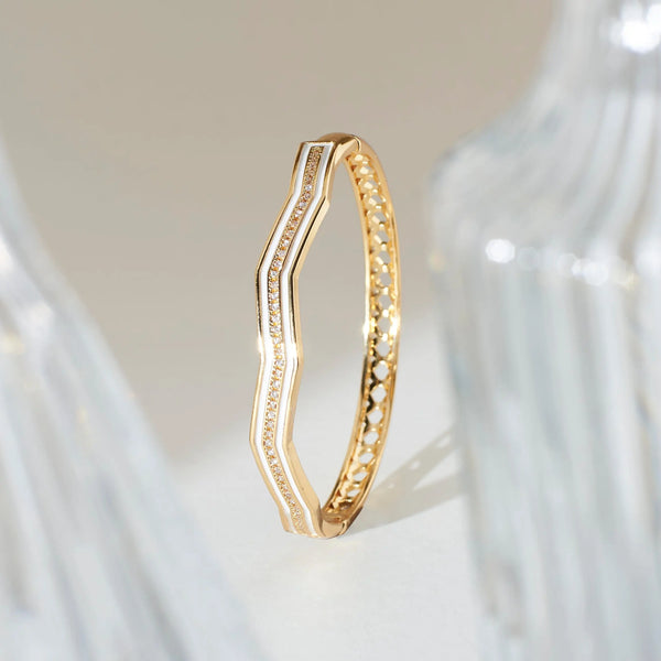 Elegant Enamel Cuff