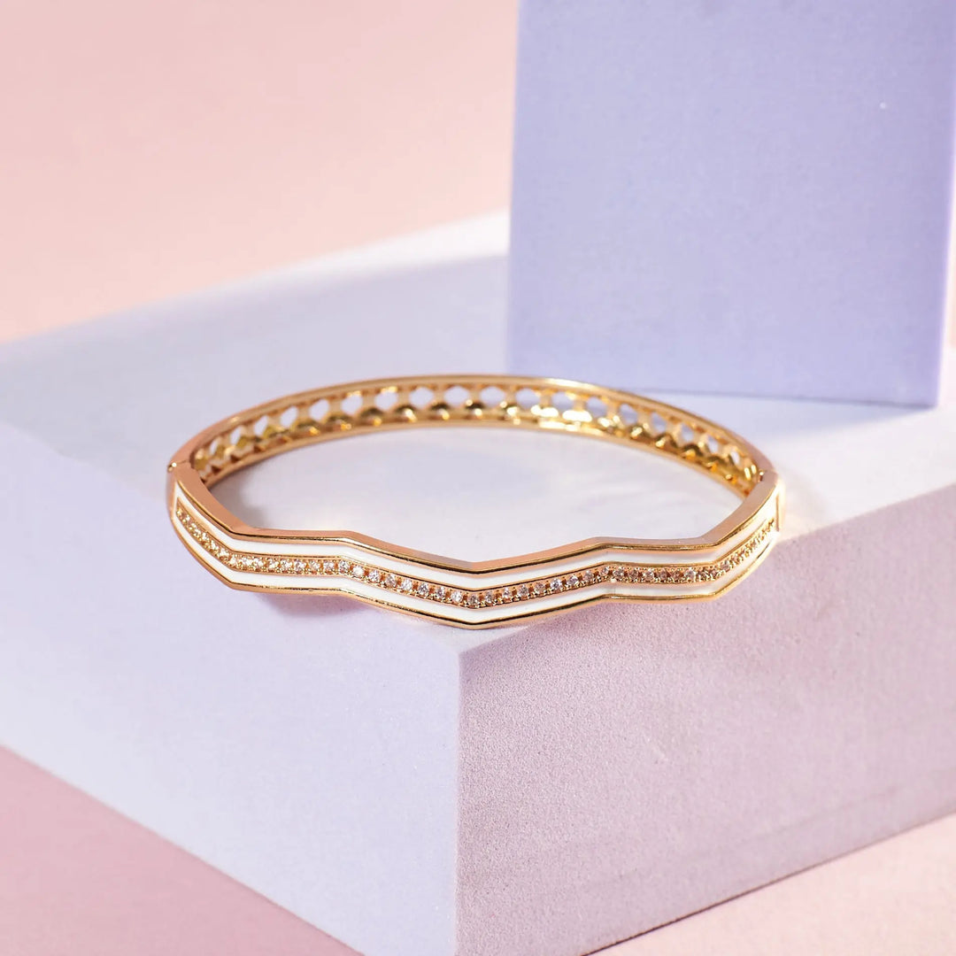 Elegant Enamel Cuff - Salty Accessories