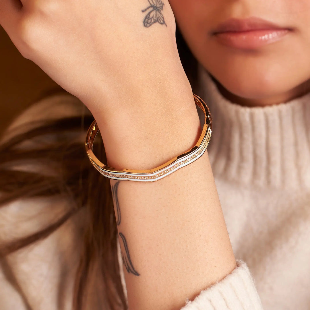 Elegant Enamel Cuff - Salty Accessories