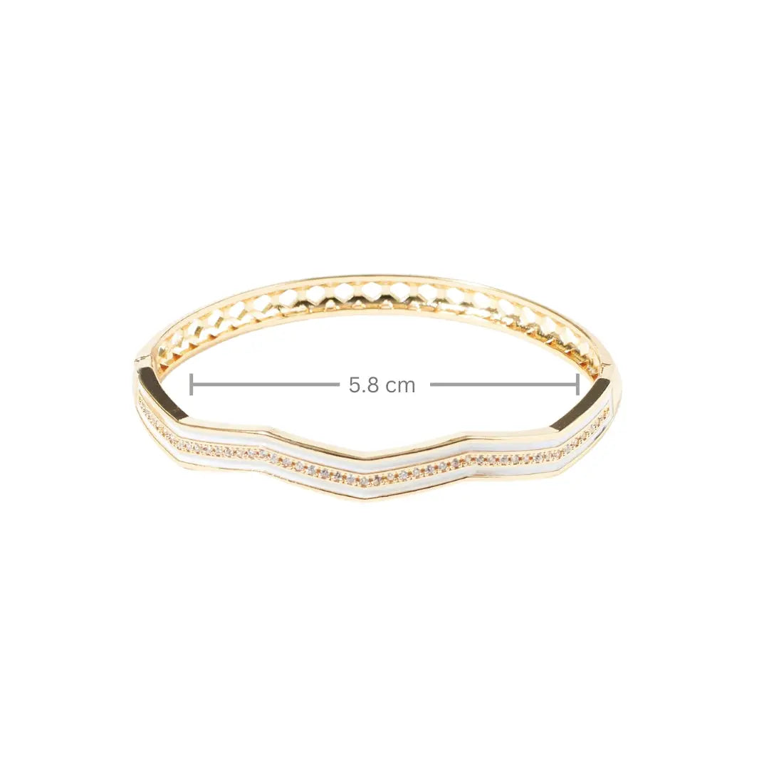 Elegant Enamel Cuff - Salty Accessories