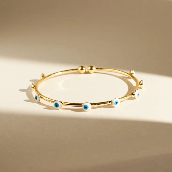 Elegant Evil Eye Bangle