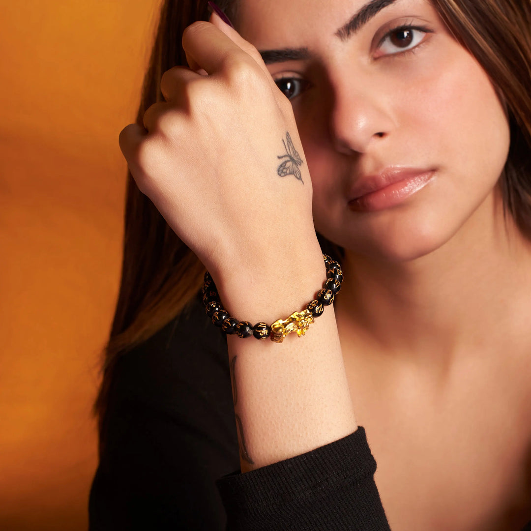 Elegant Onyx Beaded Bracelet - Salty Accessories