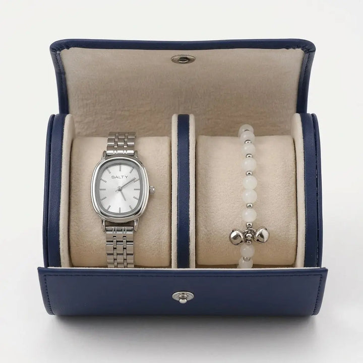 Elegant Pearl Watch Bracelet Stack | Salty