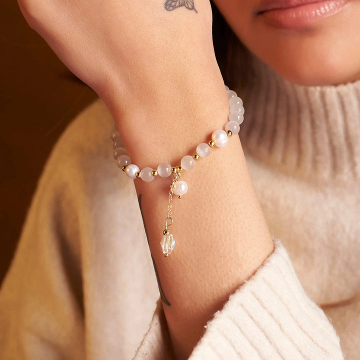 Elegant Quartz Beaded Band - Salty Accessories