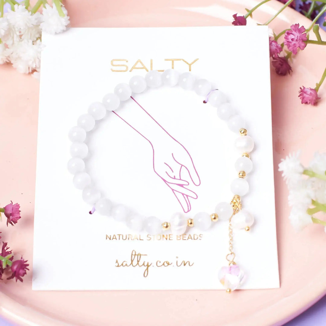 Elegant Quartz Beaded Band - Salty Accessories