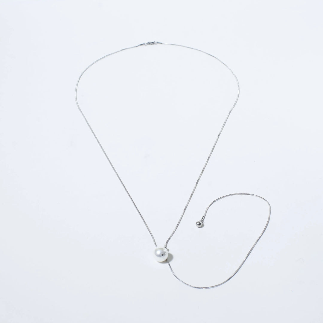 Elegant Silver Swirl Tassel Chain - Salty Accessories