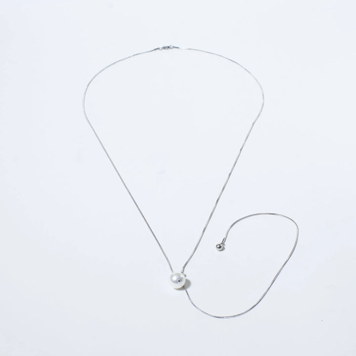 Elegant Silver Swirl Tassel Chain - Salty Accessories