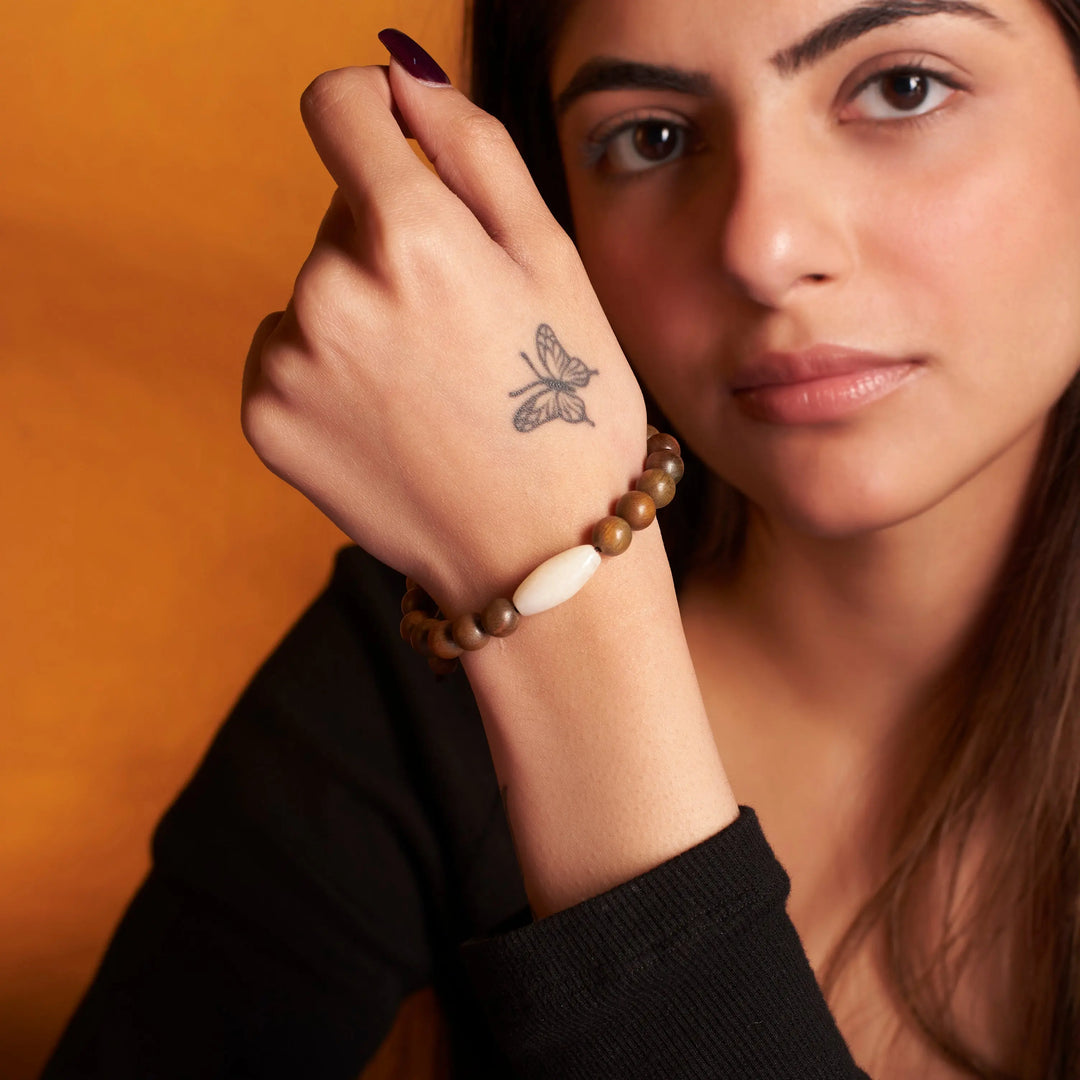 Elemental Rosewood Beaded Band - Salty Accessories