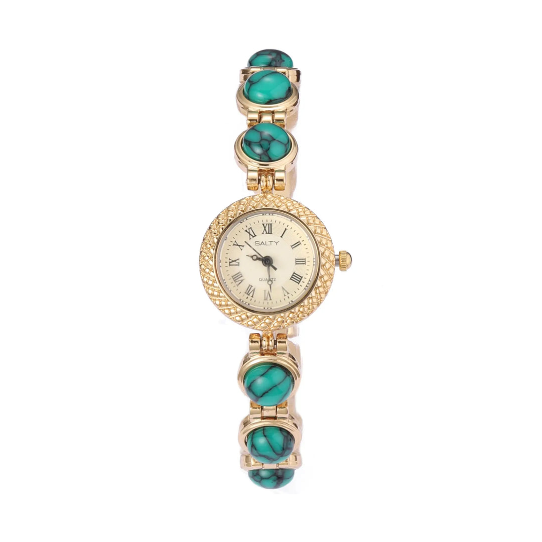 Emerald Glow Watch Bracelet Stack | Salty