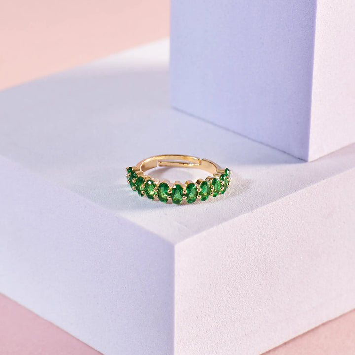 Emerald Twirls Ring | Salty