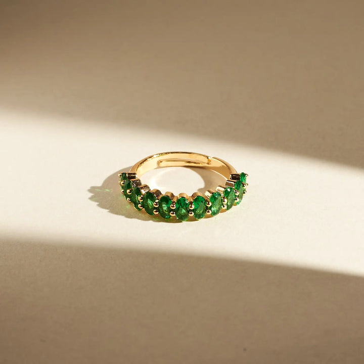 Emerald Twirls Ring | Salty