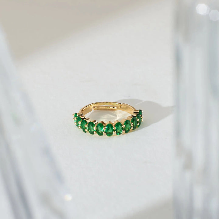 Emerald Twirls Ring | Salty