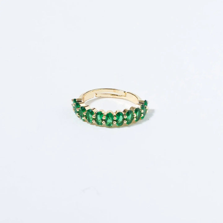 Emerald Twirls Ring | Salty