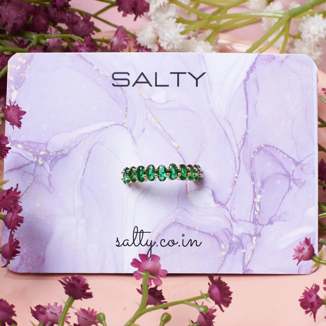 Emerald Twirls Ring | Salty