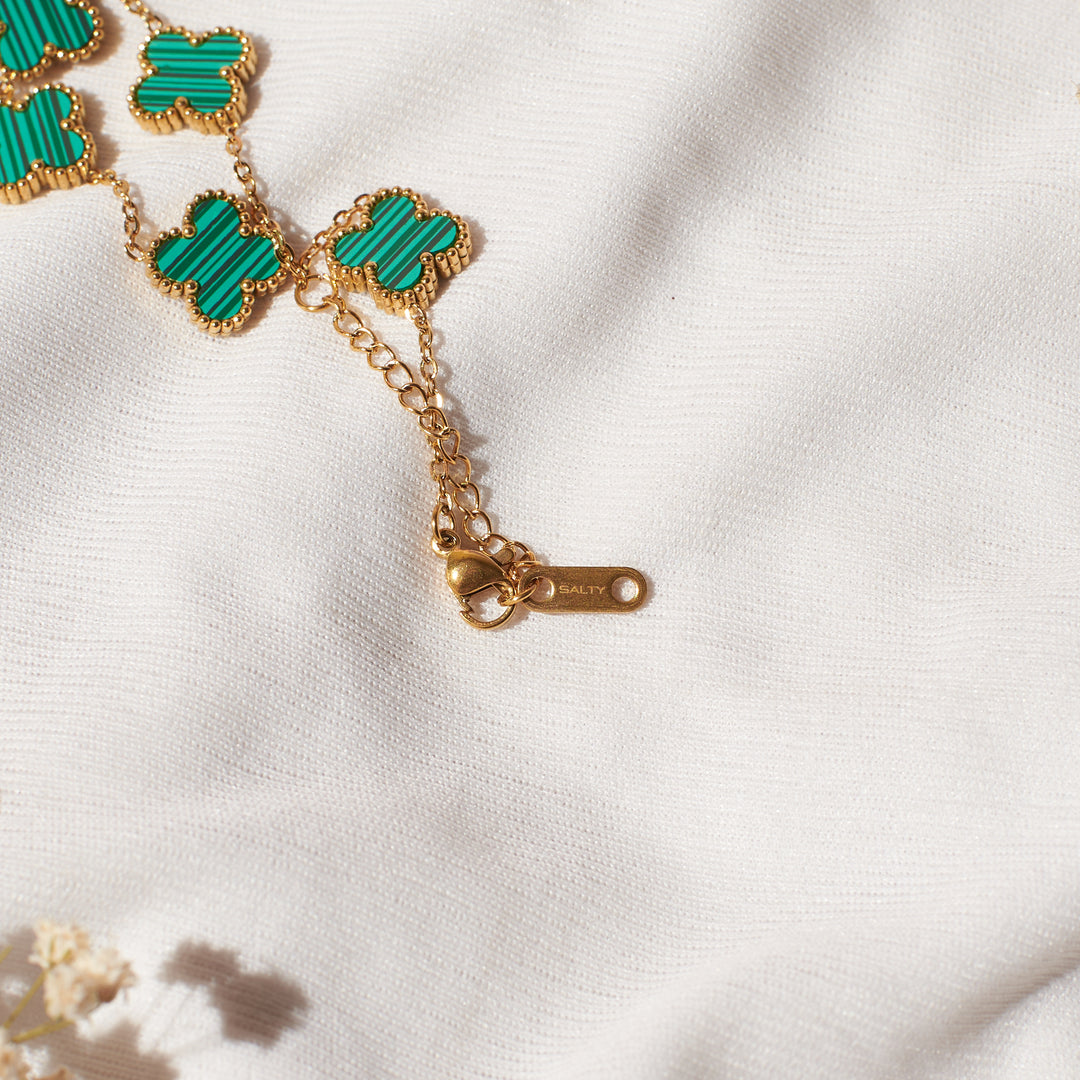 Emerald Clover Affair Jewellery Set Salty