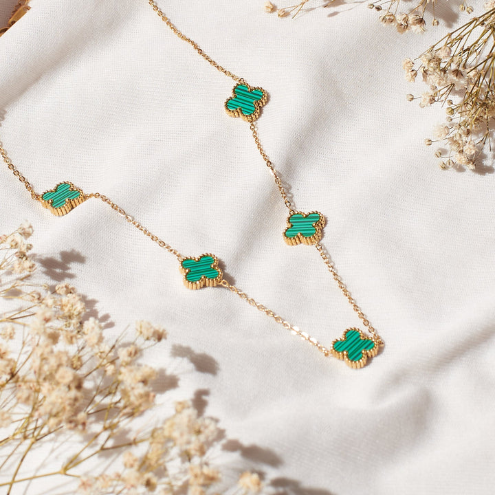Emerald Clover Affair Jewellery Set