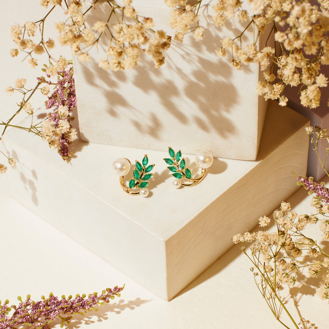 Emerald Glow Pearl Climber - Salty Accessories
