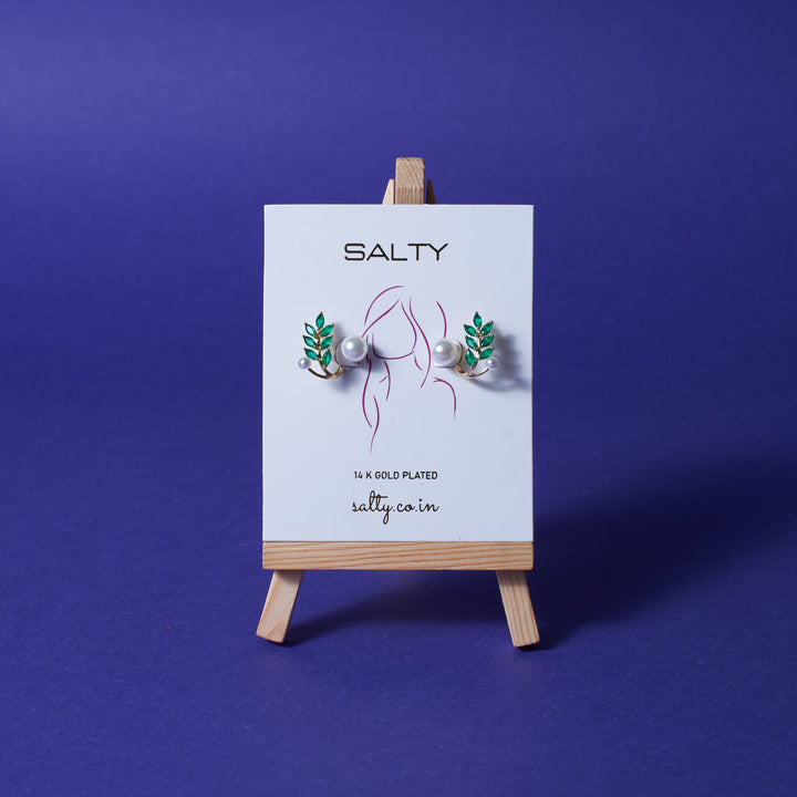 Emerald Glow Pearl Climber - Salty Accessories