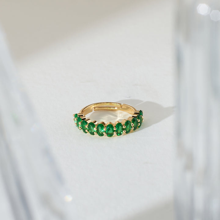 Emerald Twirls Ring Salty