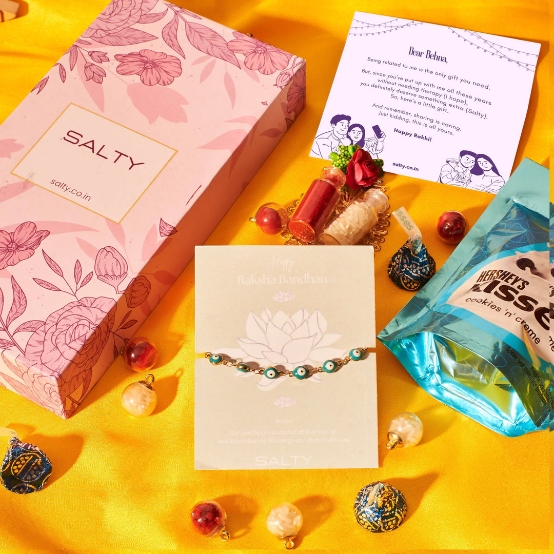 Enchanted Evil Eye Rakhi Gift Box | Salty