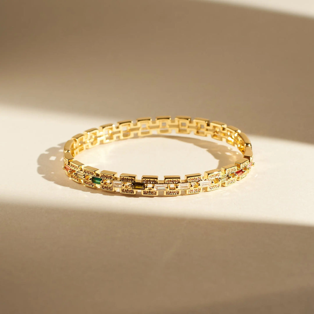 Enchanted Gemstone Bangle - Salty Accessories