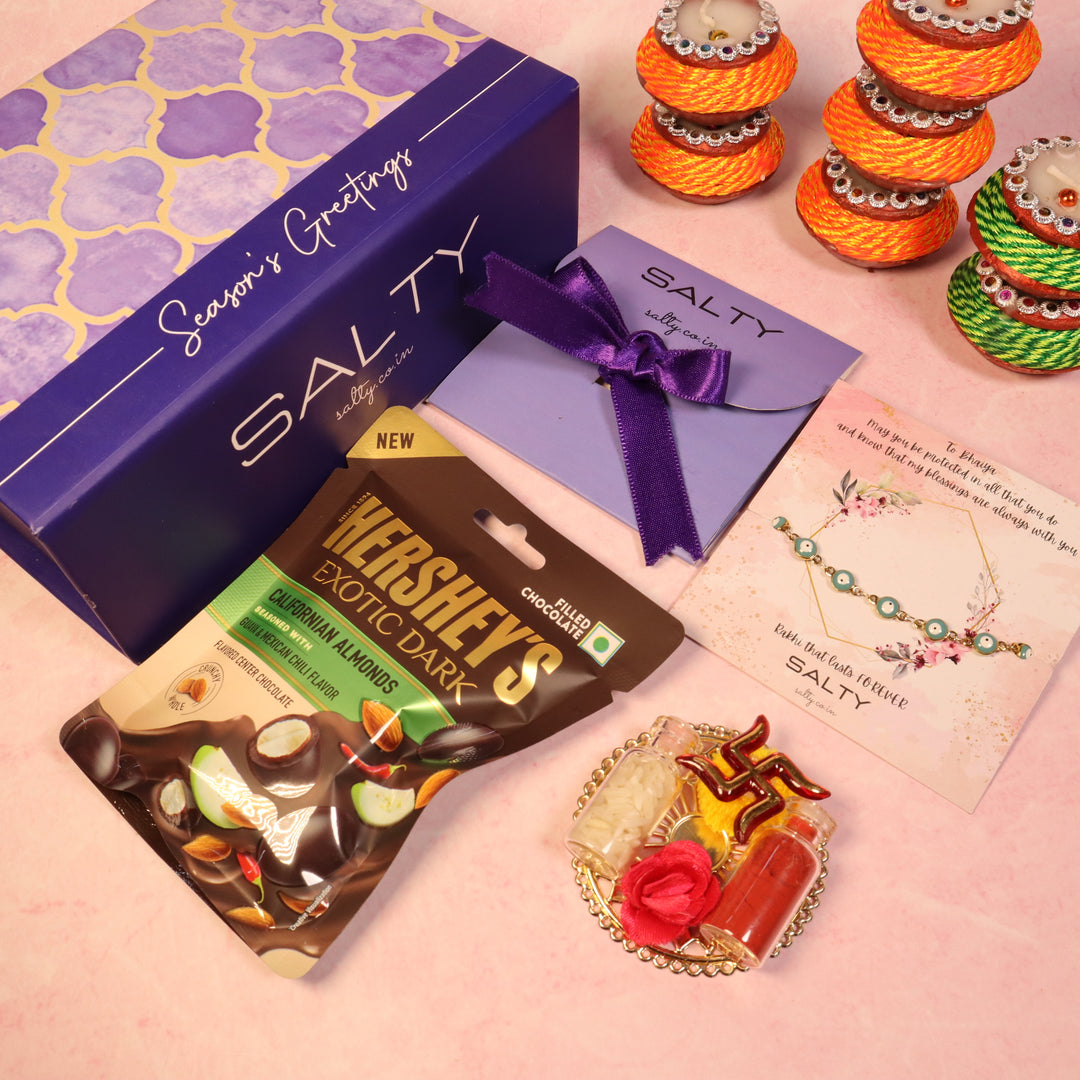 Enchanted Evil Eye Rakhi Gift Box Salty