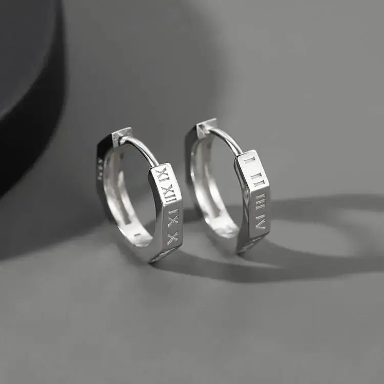 Engraved Minimalist Earrings