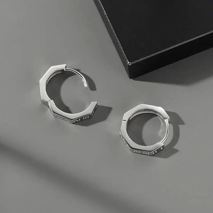 Engraved Minimalist Earrings