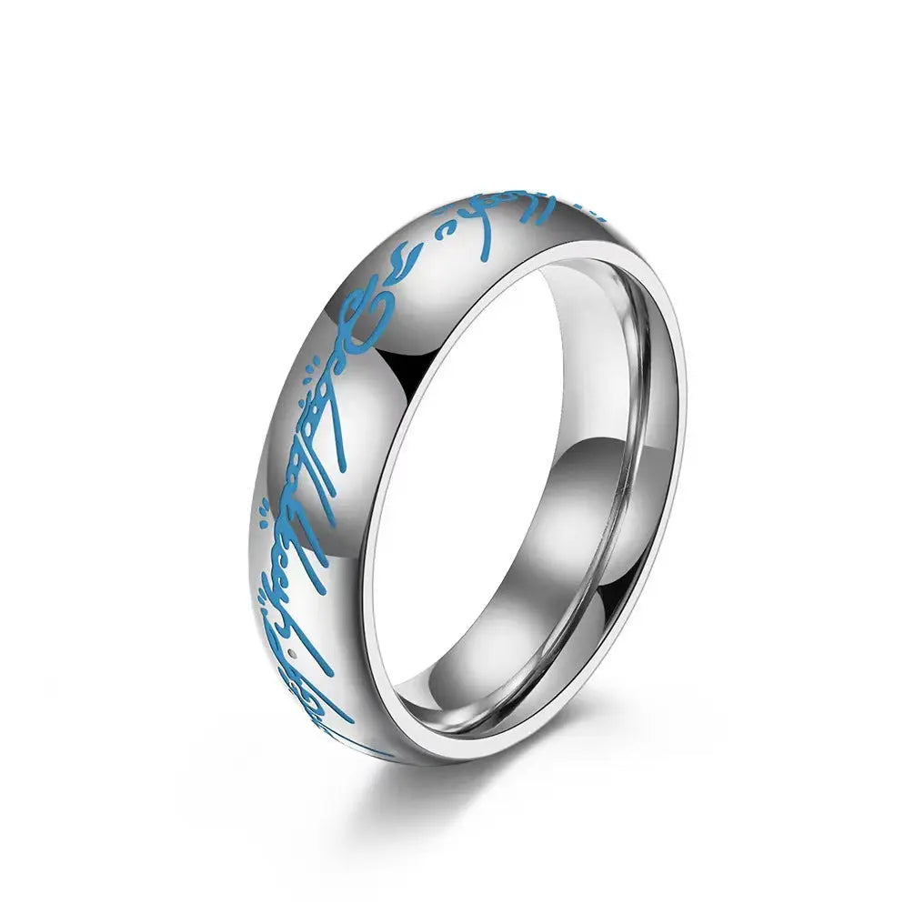 Engraved Silver Elegance Ring