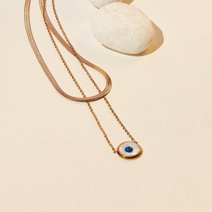 Envy Barrier Layered Necklace - Gold - Salty Accessories