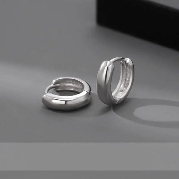 Essential Silver Hoops