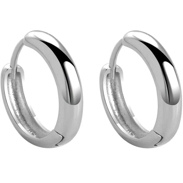 Essential Silver Hoops