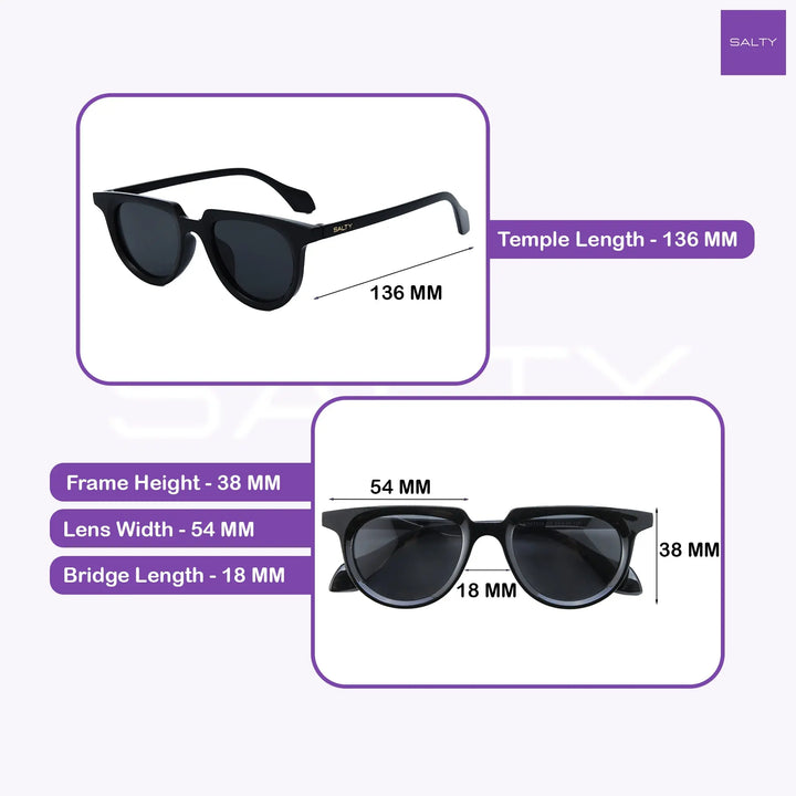 Essential Wayfarer Shades – Black | Salty