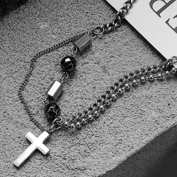 Eterna Cross Layered Necklace
