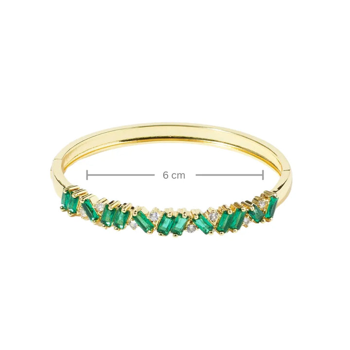 Eternal Green Sparkle Bangle - Salty Accessories