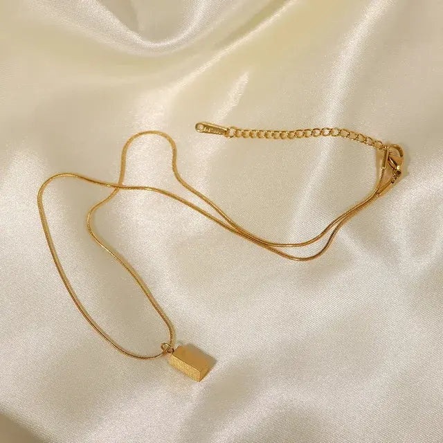 Eternity Charm Gold Necklace | Salty