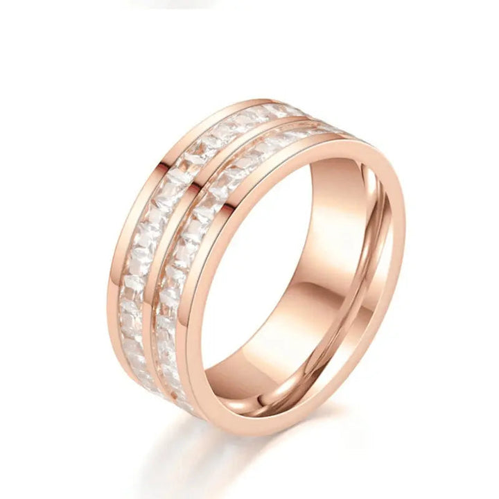 Euros Rose-Gold Diamond Ring