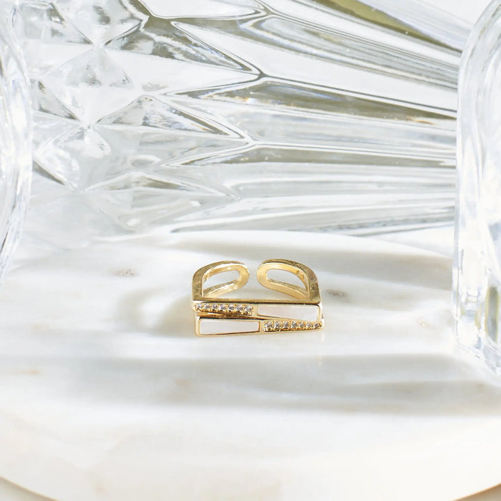 Evangeline Bold Golden Ring | Salty