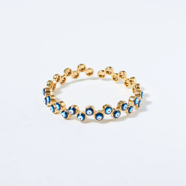 Evil Eye Shield Cuff - Salty Accessories