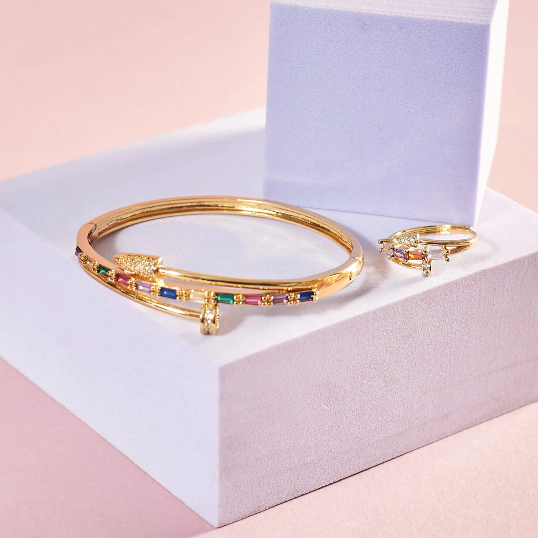Exclusive Stones Bracelet and Ring Set - Salty Accessories