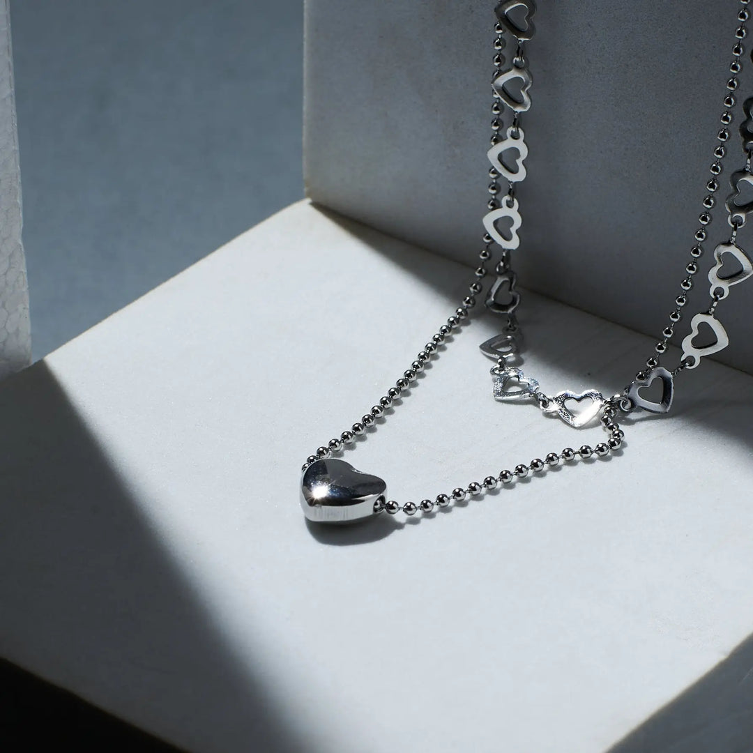 Falling In Love Silver Necklace - Salty Accessories