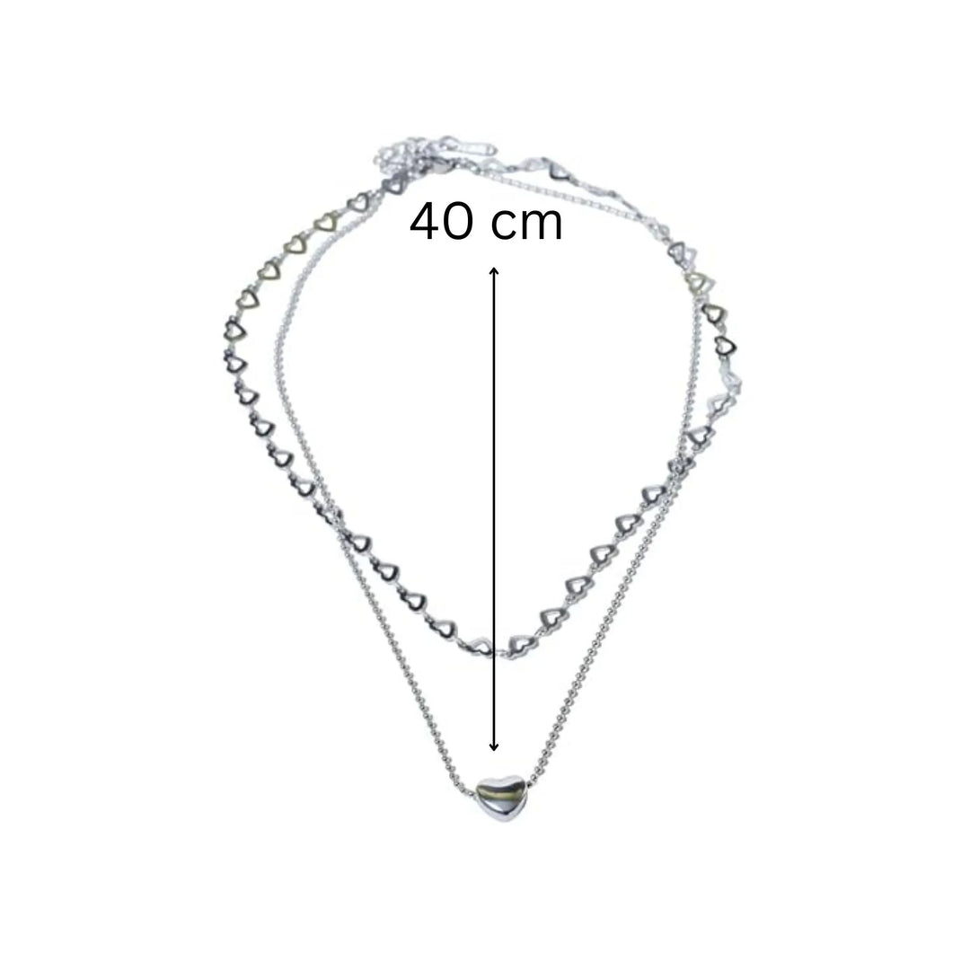 Falling In Love Silver Necklace - Salty Accessories
