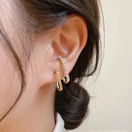 Fashionista Golden Earrings - Salty Accessories