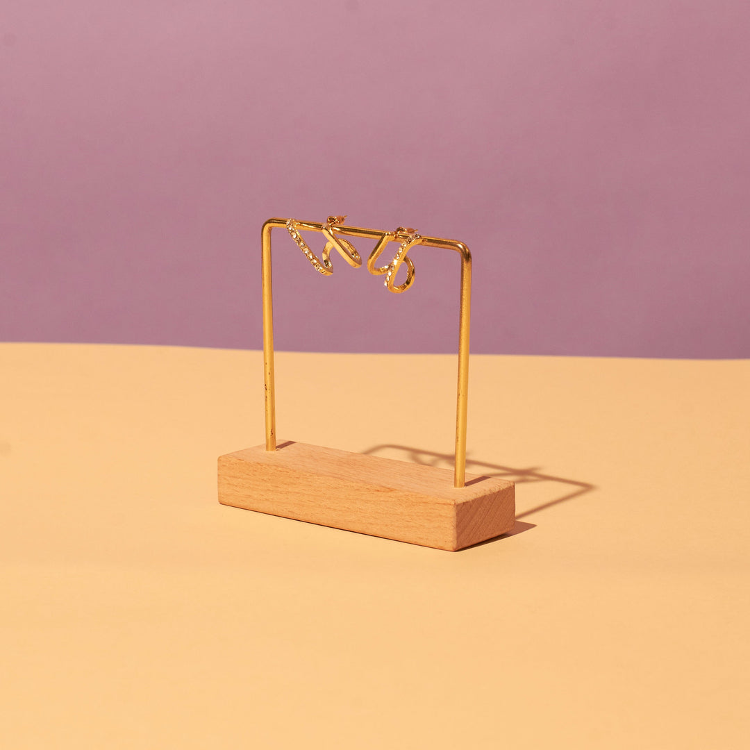 Fashionista Golden Earrings - Salty Accessories