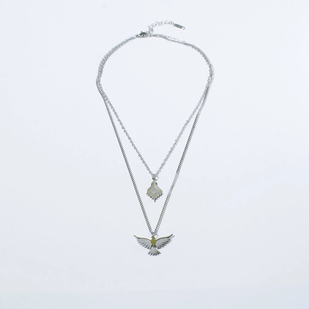 Fawkes Silver Layered Necklace - Salty Accessories