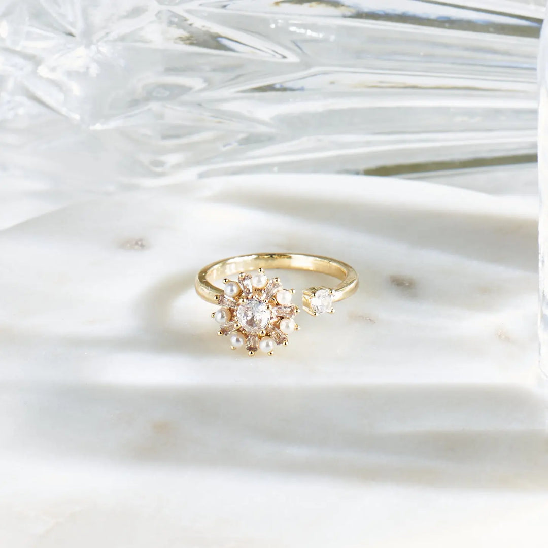 Flower Spinner Golden Ring | Salty