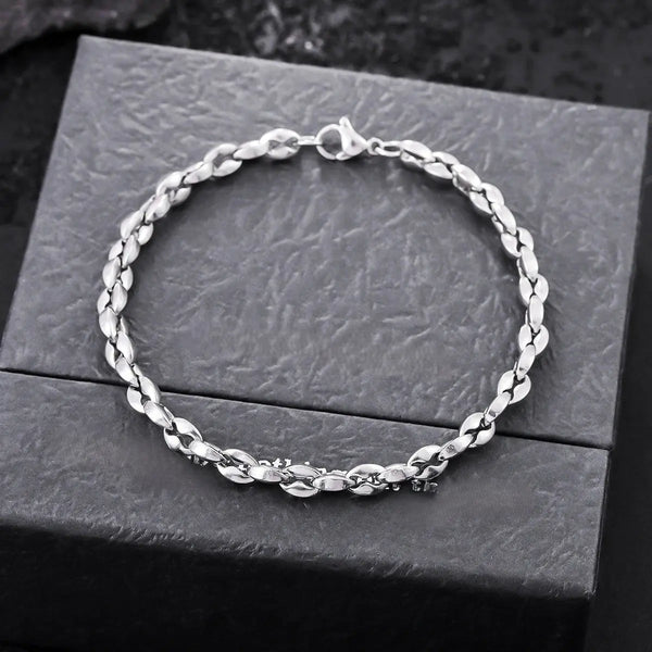 Fluid Oval Chain Bracelet