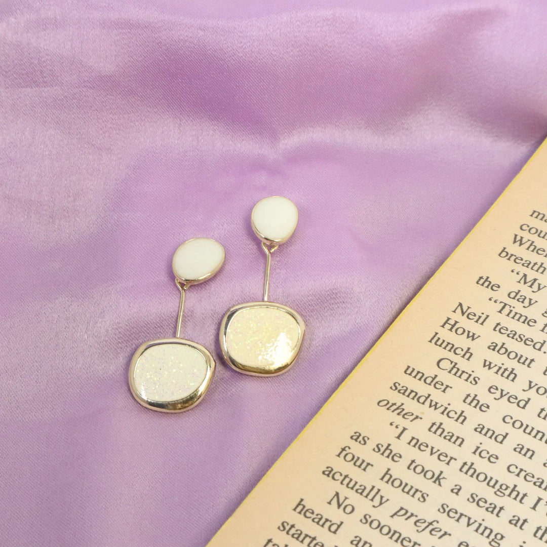Formal White Tassel Earrings - Salty Accessories